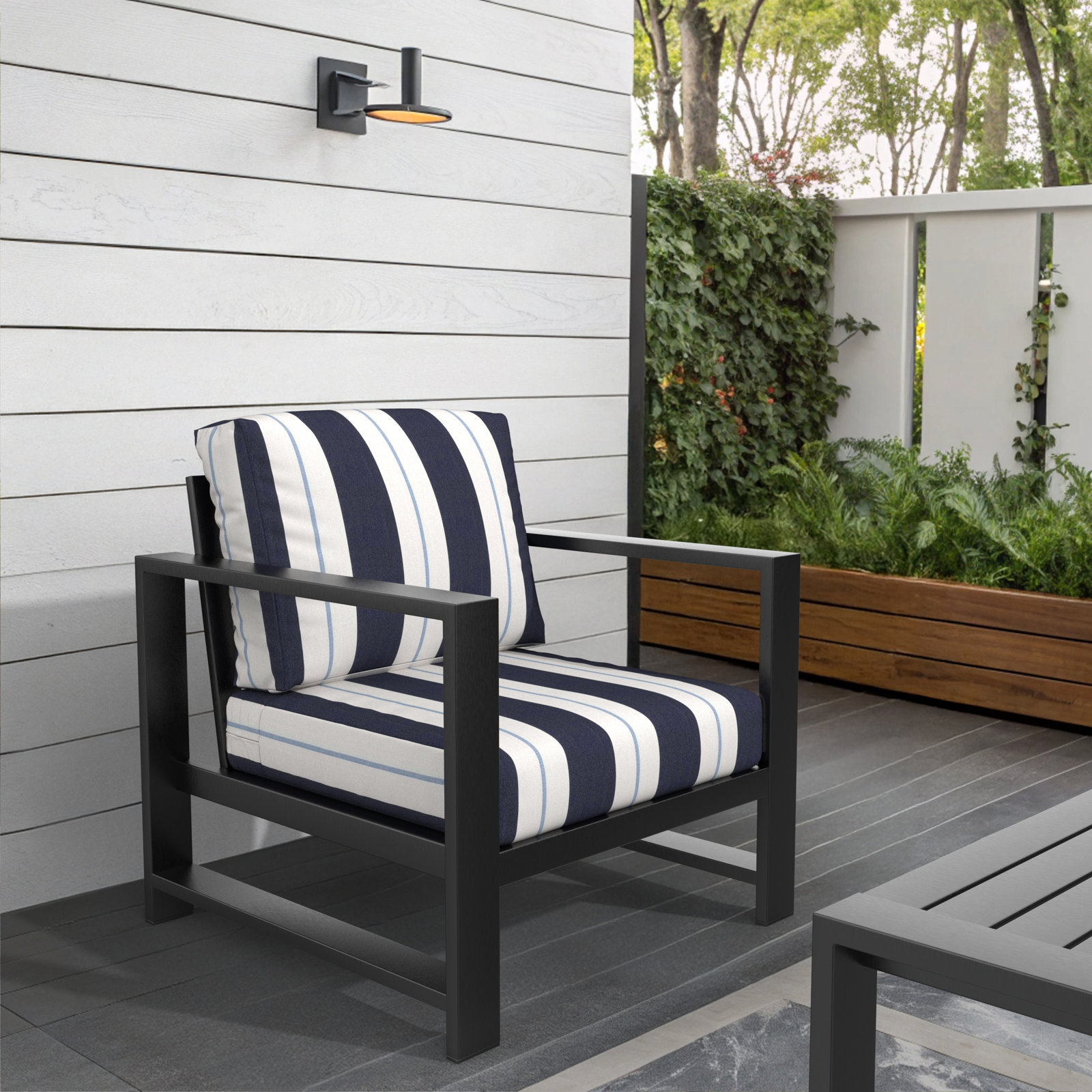 Dulcie Sunbrella® Patio Lounge Chair, Sunbrella Relate Harbor