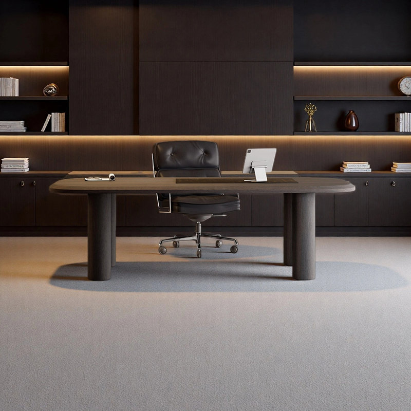 Bureau simple et moderne, H 29,53 po x l 78,74 po x P 31,5 po