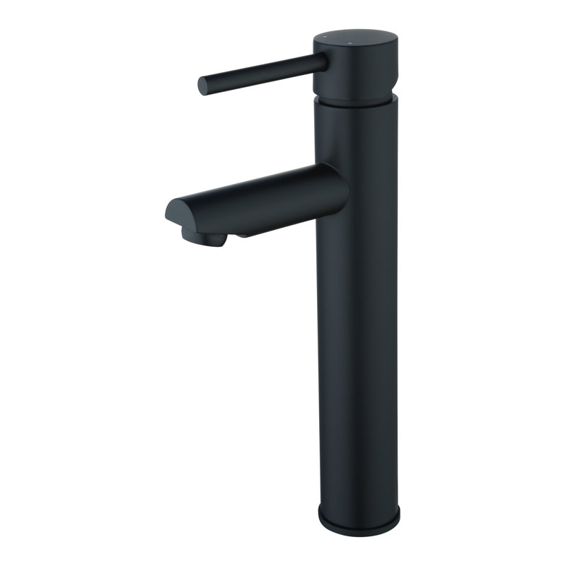 Vessel Sink Faucet Single-handle Bathroom Faucet with Drain Assembly, Matte Black