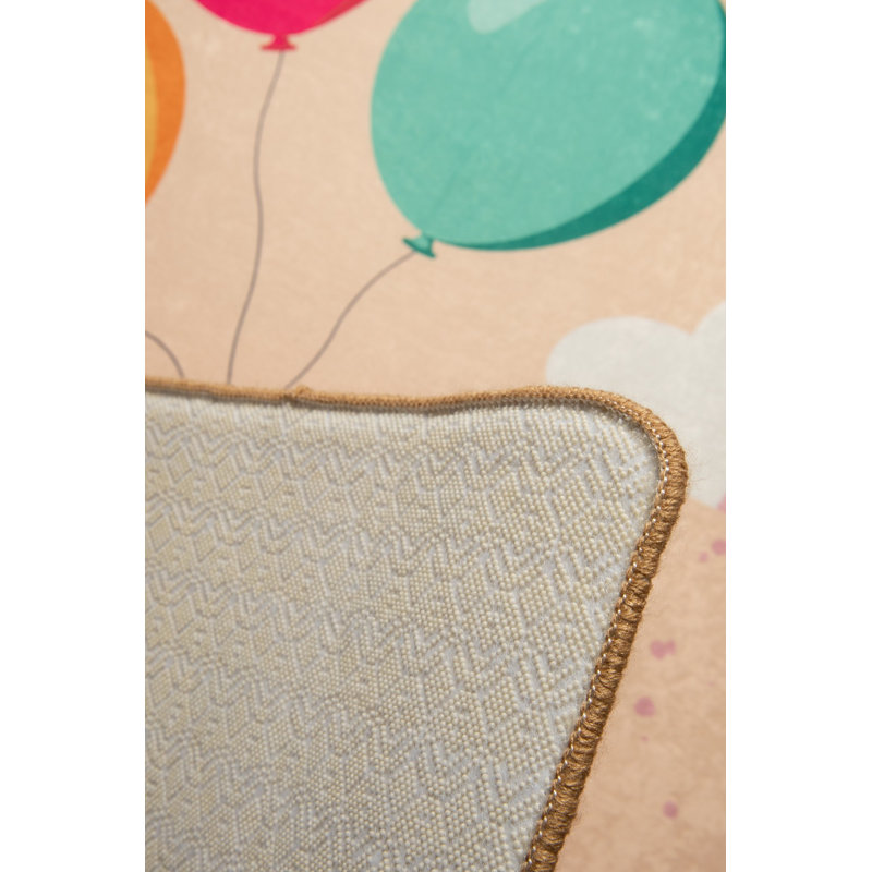 Machine Washable Area Rug, 100% Polyester, 4.6 x 6.2 Feet | Antibacterial, Non-Slip Underside, Pile Height: 0.4 Inches | Durable & Easy Care, Perfect for Living Room, Bedroom, and Dining Areas