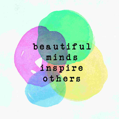 «Beautiful Minds», art textuel sur toile tendue
