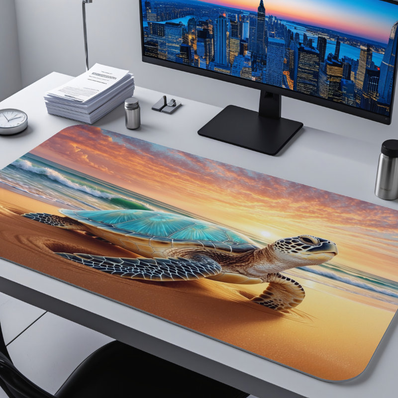 Polyester Desk Pad, 31.5x15.5