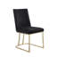 Chaises de salle à manger, chaise d'appoint rembourrée en velours, pieds en métal-2054760520