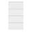 Metal Shoe Storage Cabinet 4 Flip Drawers Steel Wall-Mounted Shoe Rack Organizer-1200465566
