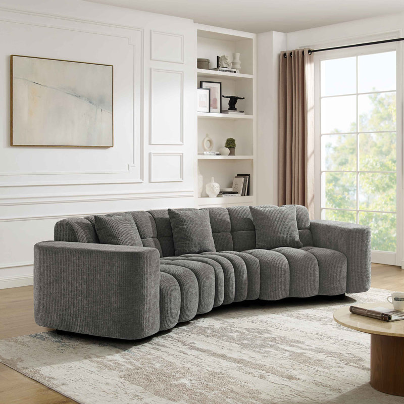 Canapé Minimore, Gris chenille