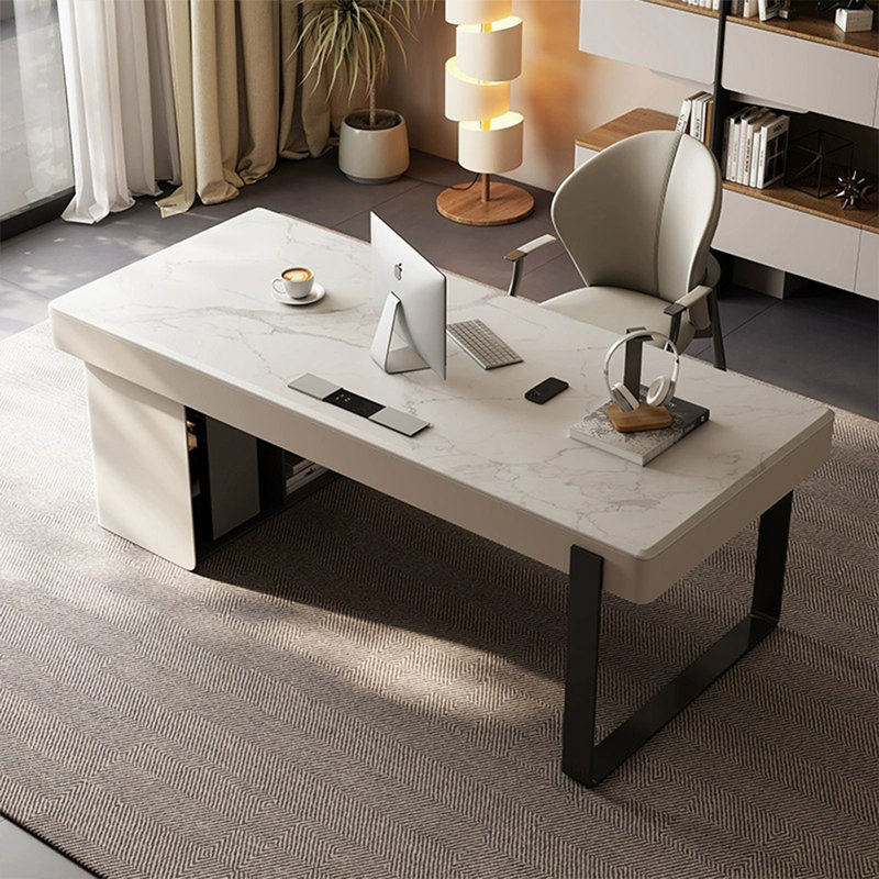 Bureaux modernes en pierre avec armoires, Oui, H 29,53 po x l 78,74 po x P 27,56 po