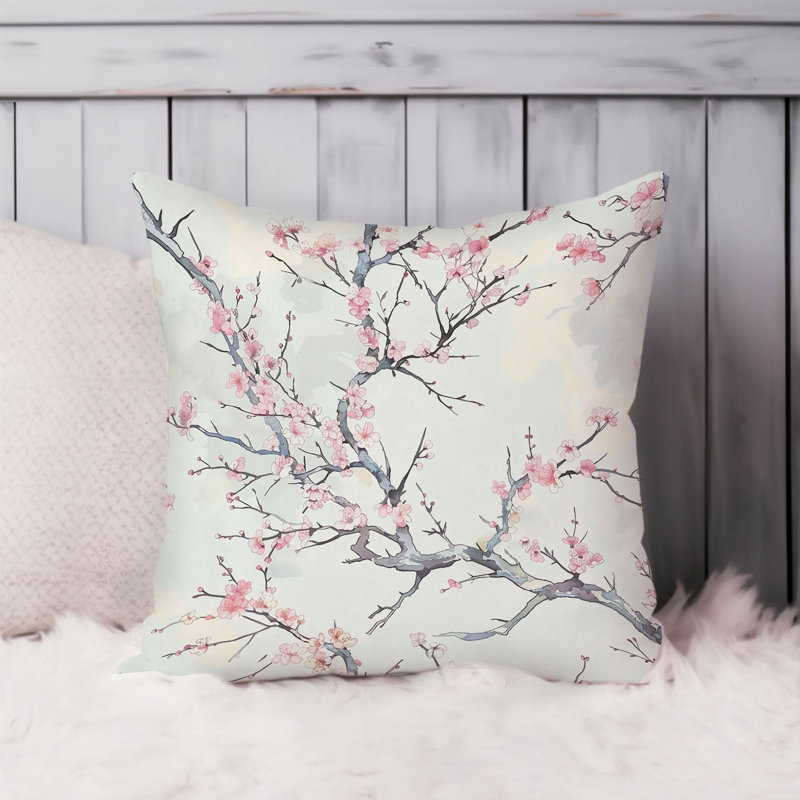 Botanical Sakura Cherry Blossom Tree II Asian, 20"H x 20"W