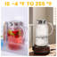 Carafe en verre rétro avec couvercle, carafe d'eau borosilicatée résistante à la chaleur, carafe d'eau 68 oz / 2 litres avec poignée et bec pour réfrigérateur, carafe pour café chaud / froid, thé, paquet de 1 boisson