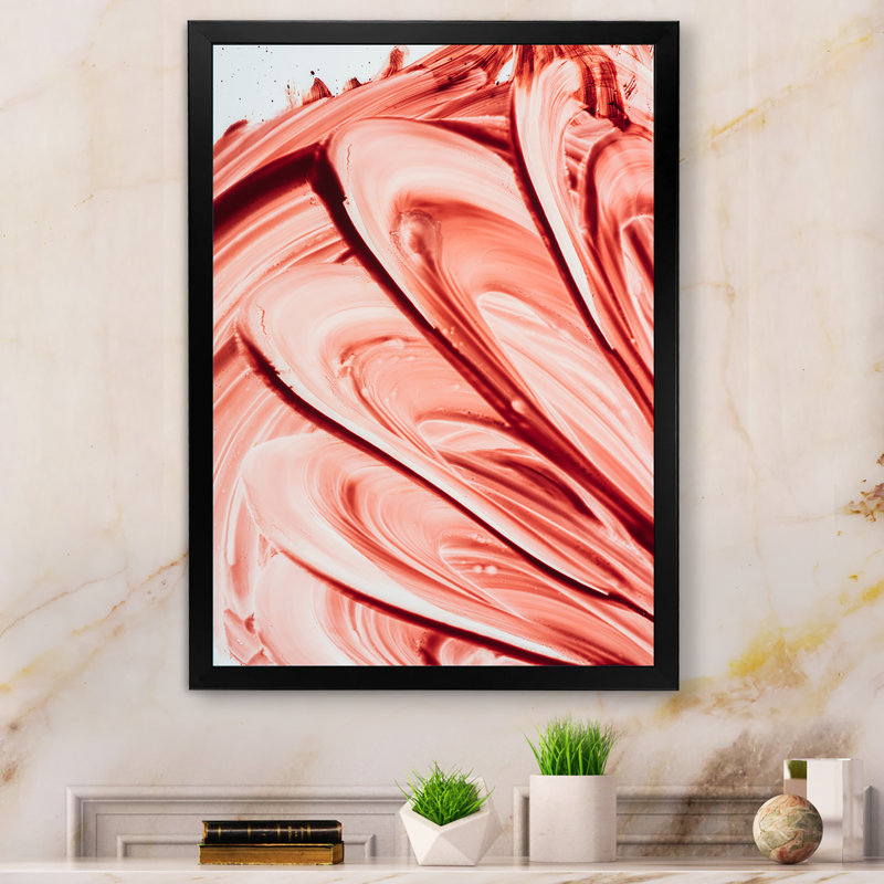 «Smeared Blood II», reproduction d'art sur toile, Toile avec cadre photo noir, H 20 po x l 12 po x P 1 po