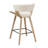 26.97" Boucle Upholstered Counter Stool With Wood Frame (Set of 4)-116571848