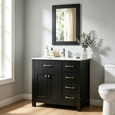 Ensemble de meuble-lavabo simple 36 po avec miroir