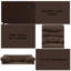 Fauteuil inclinable et oscillant en microfibre chocolat-1899459991