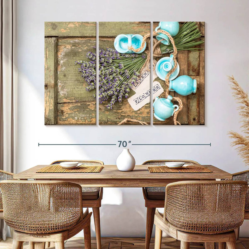 Harnek Rustic Lavender, 36" H x 57" W