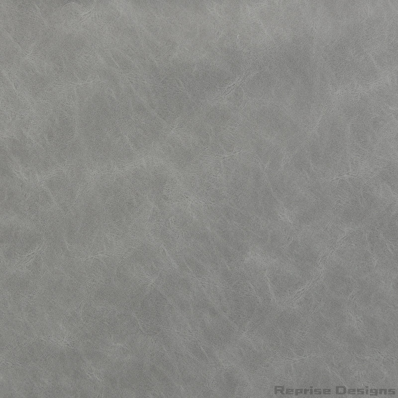 Banc repose-pieds en similicuir, Gris