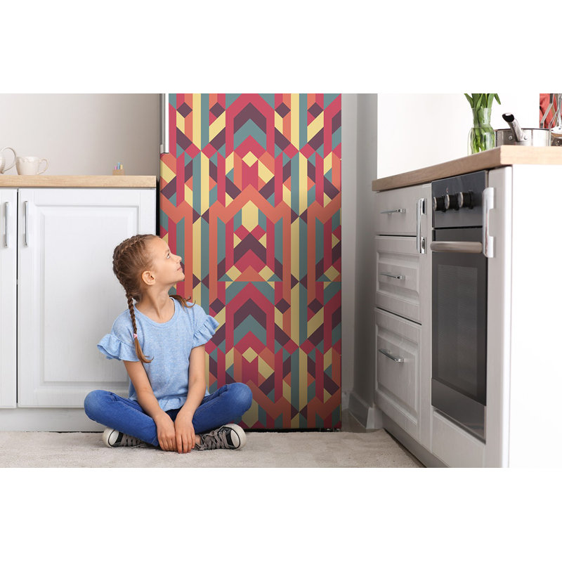 Coloured Lines Door Sticker