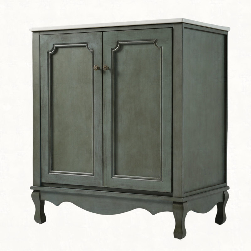 Meuble-lavabo rétro 30 po avec pieds réglables