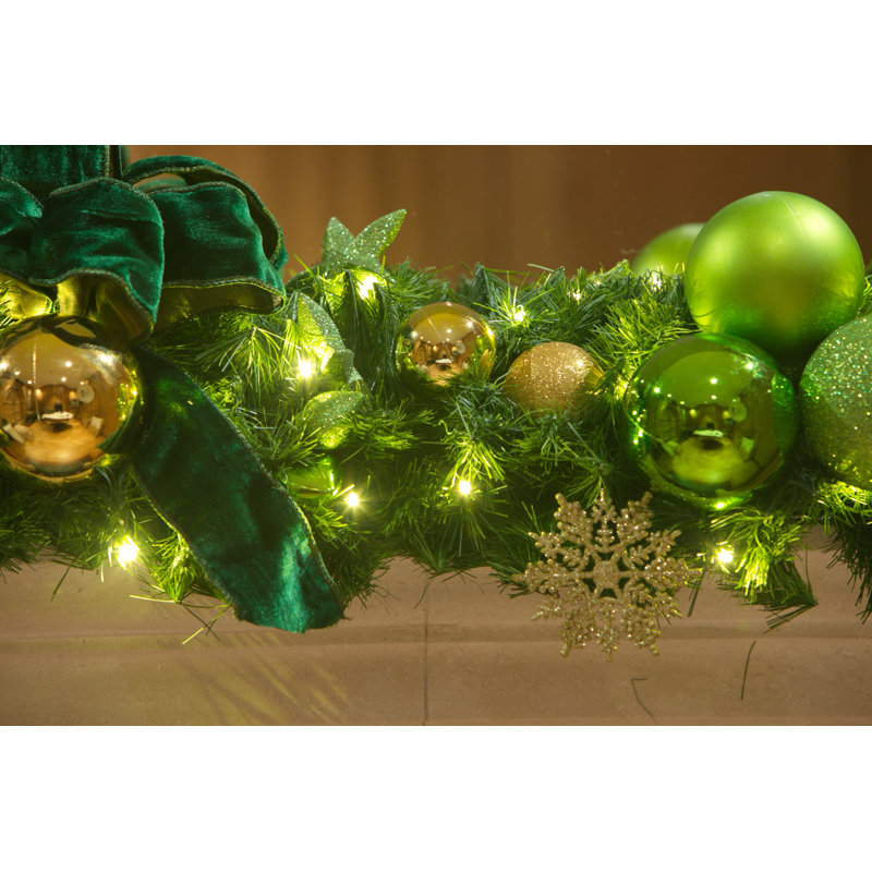 135cm Lighted Faux Pine Garland with Lights