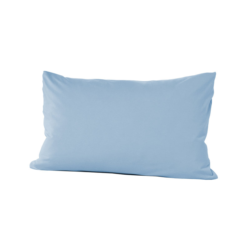 Rosalinda 100% Cotton Jersey Knit Pillow Case, 40 x 60cm, Blue sky