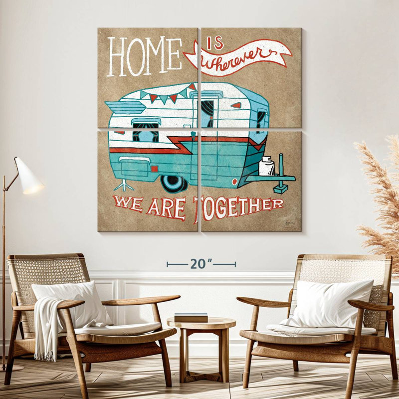 Adventure Love Camper taupe, H 57 po x l 57 po