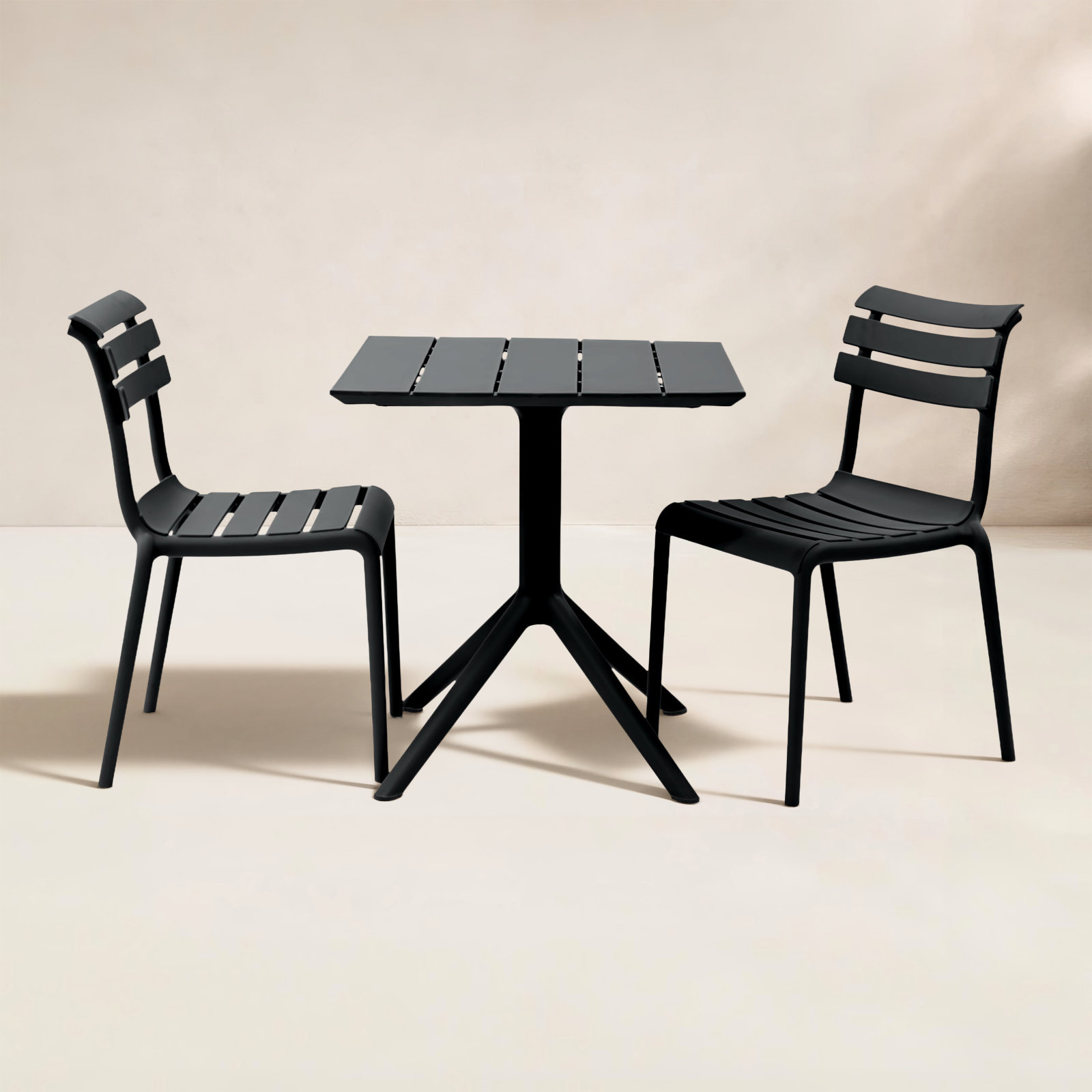 Fillmore 28" Patio Bistro Set, Balck