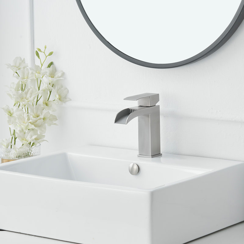 Single-Hole Single-handle Bathroom Faucet, Brushed Nickel