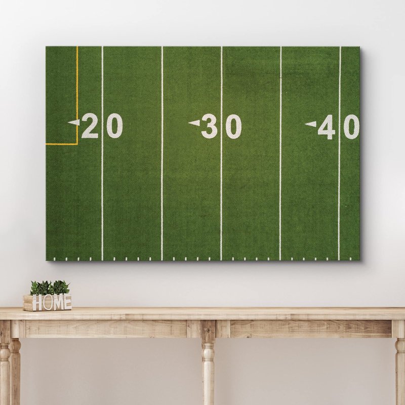 Photographie de terrain de football synthétique numéroté, H 24 po x l 36 po