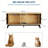 59" Hidden Cat Litter Box Furniture for 2 Cats, Walnut Wooden TV Stand with Sliding Door & Litter Mat, Large Indoor Pet House Side Table, Natural-567873718