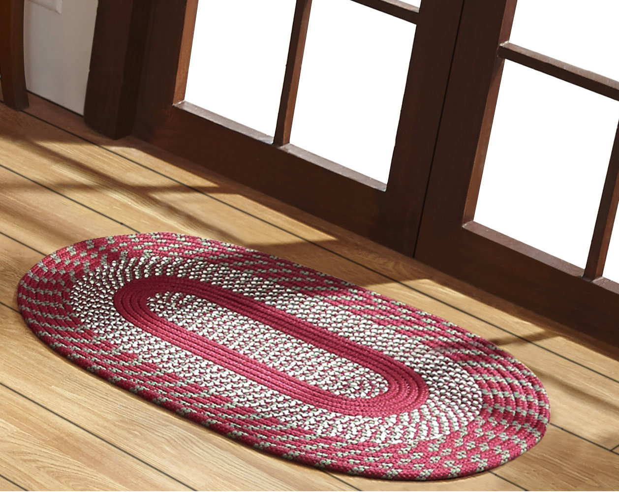 Winston Porter Tonnele Barn Red Indoor/Outdoor Area Rug | Wayfair