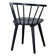 21.7" Contemporary Black Windsor Style Spindle Back Dining Chair
