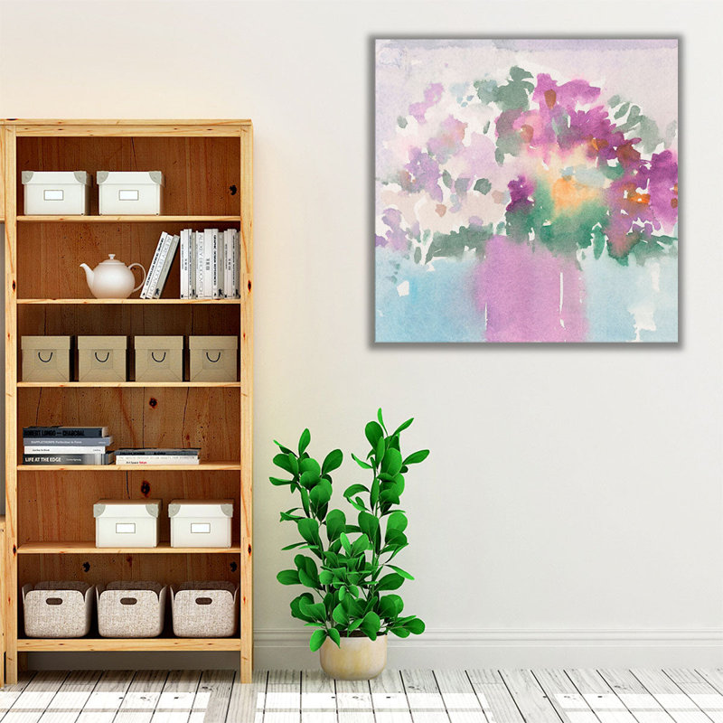 Floral Gathering I - reproduction d'art sur toile, H 12 po x l 12 po