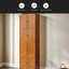 Armoire de rangement haute 72,4 "avec 8 portes et 4 tablettes, bibliothèque, salon, cuisine, salle à manger et armoire de rangement autoportante-258903695