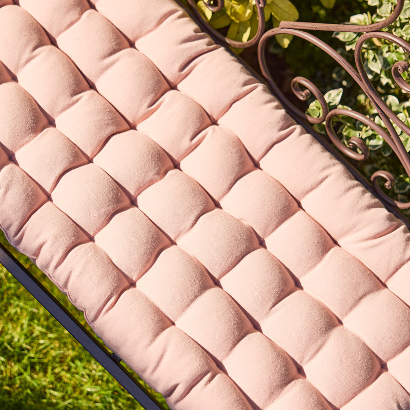 Outdoor Outdoor Garnde Bench Seat Pad Mattress, Pink
