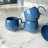 Reactive Glaze Blue Spots Studio Coffee Mug Set of 4 Sabeeh Mug