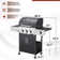 MELLCOM 3 - Burner Countertop Liquid Propane Gas with Side Burner