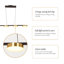 Luminaire suspendu linéaire à 4 lumières pour îlot de cuisine à DEL