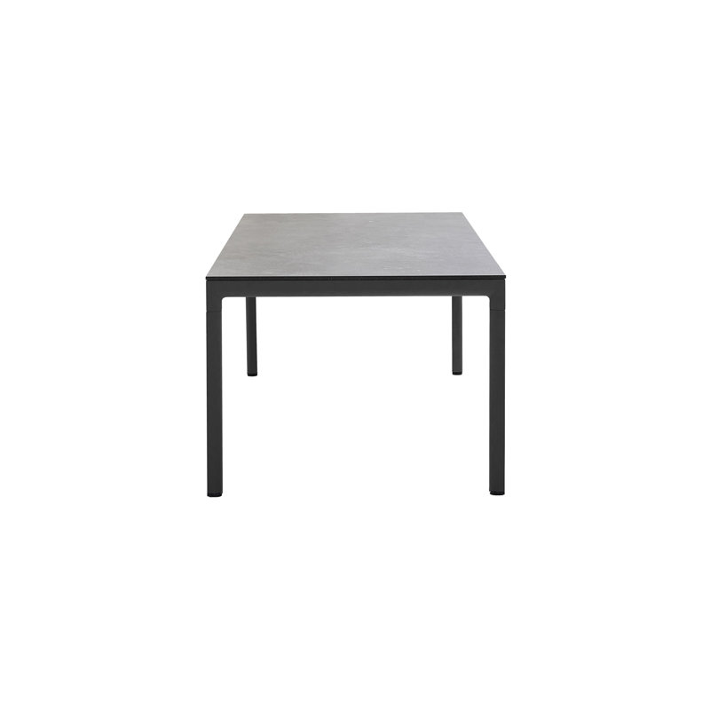 Drop Outdoor Dining Table, 39.4" W x 78.8" L x 29" H, Light Gray, Basalt