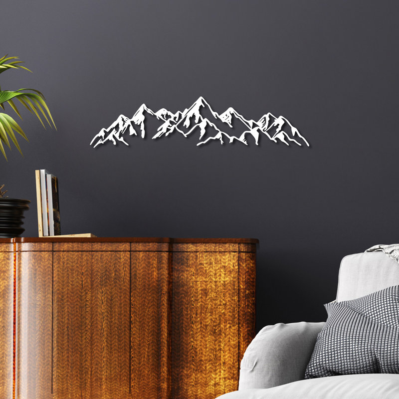 Decorative Metal Wall Accessory, Blanc
