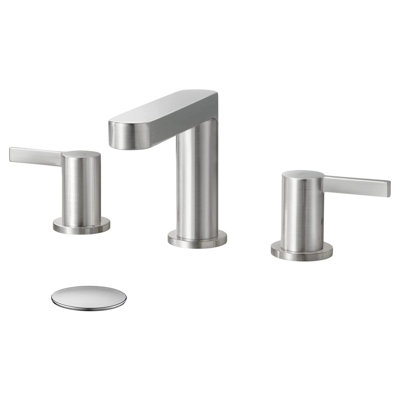Widespread 2-handle Bathroom Faucet with Drain Assembly