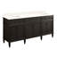 72" Elmdale Double Bathroom Vanity Set with Rectangular Undermount Sinks-68817184-68817185-75247207