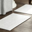 Tapis pour salle de bain 100% coton touffeté 3000 g / m² réversible blanc 24 po x 72 po