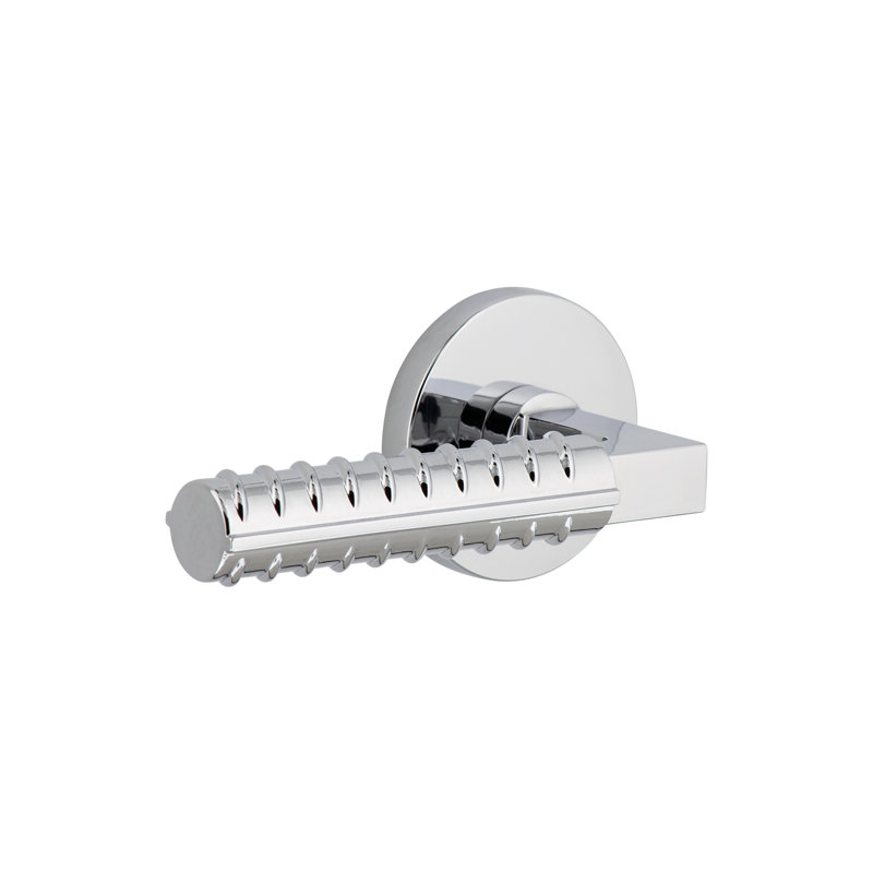 Rosette Viaggio avec levier Milano, Chrome brillant, Rond, Minimalist and Architectural Designs