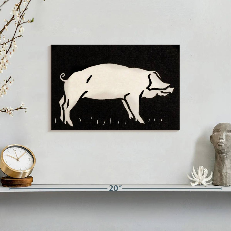 Crowle Pig 1923, 8" H x 12" W