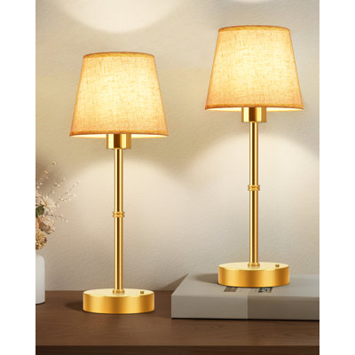 Lampe de table à intensité variable sans fil à commande tactile pour salon, salle à manger, chambre à coucher