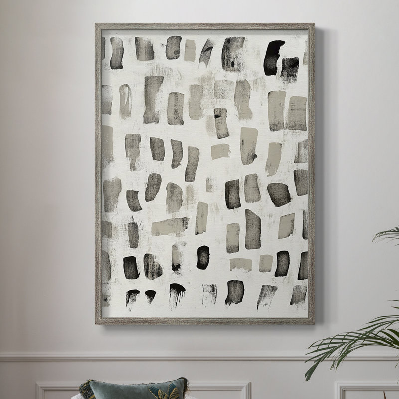 Reproduction encadrée ABSTRACT Series DLXVI - bois massif, H 30 po x l 24 po