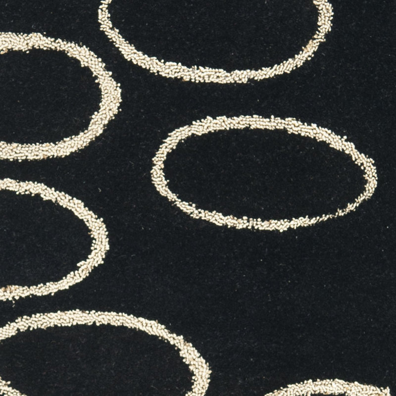 Jorie Hand Tufted Wool And Viscose Geometric Rug, Rectangle 3'6" x 5'6"