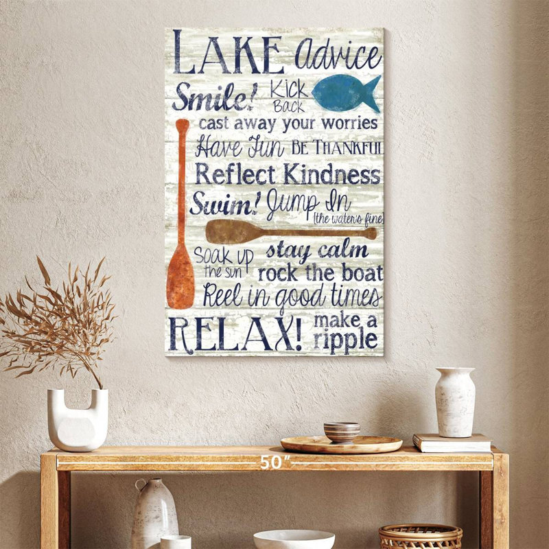 Lake Advice, 39" H x 26" W