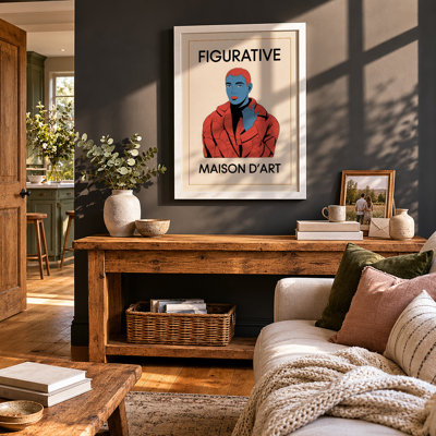 Figurative Maison Modern - Framed Print