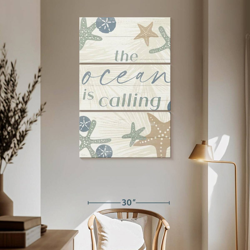 Panneau mural The Ocean Is Calling, H 65 po x l 42 po