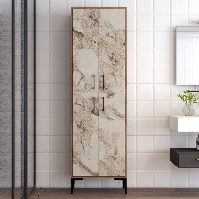 Adamma Freestanding Linen Cabinet