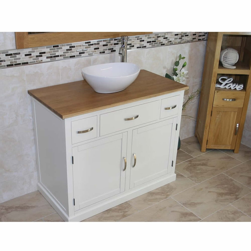 Yair 1000mm Single Bathroom Vanity with Vessel Ceramic Basin